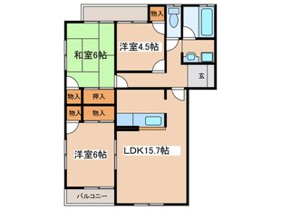 サニーコート成瀬Ⅱの物件間取画像